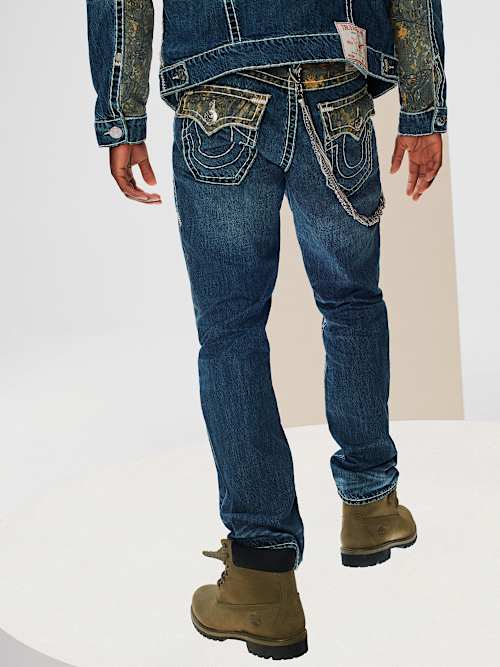 RICKY BUDDHA CAMO SUPER T STRAIGHT JEAN