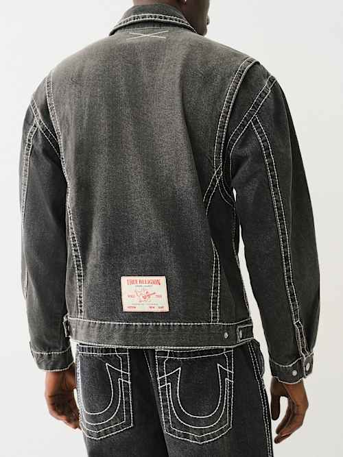 DENIM BIG T JACKET