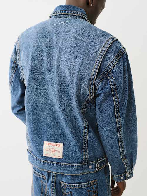 DENIM BIG T JACKET