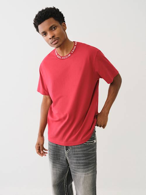 ФУТБОЛКА С ЛОГОТИПОМ ИЗ ЖАККАРДОВОЙ ТКАНИ В РУБЧИК