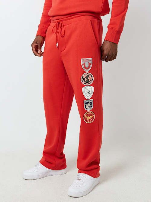 СПОРТИВНЫЕ БРЮКИ С НАКЛАДНЫМИ ПРЯМЫМИ ШТАНИНАМИ