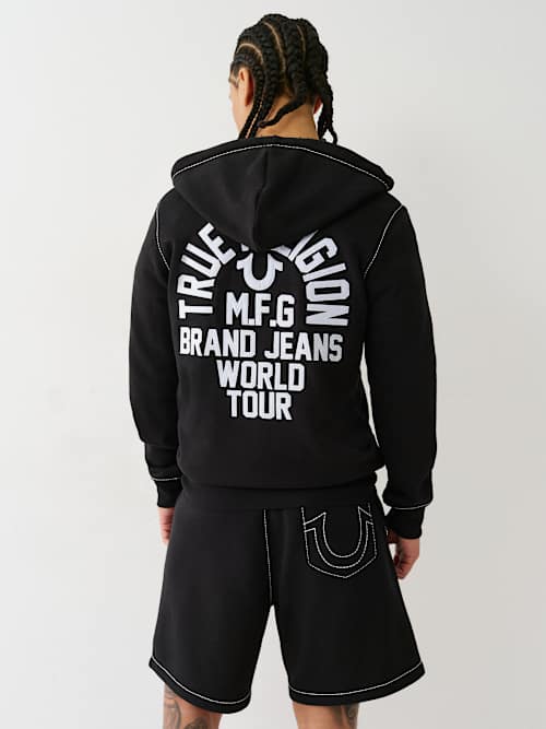BIG T SLUB ZIP HOODIE