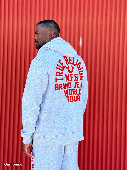 BIG T SLUB ZIP HOODIE