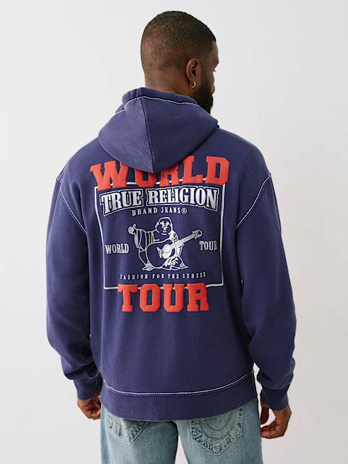 BIG T METALLIC WORLD TOUR ZIP HOODIE
