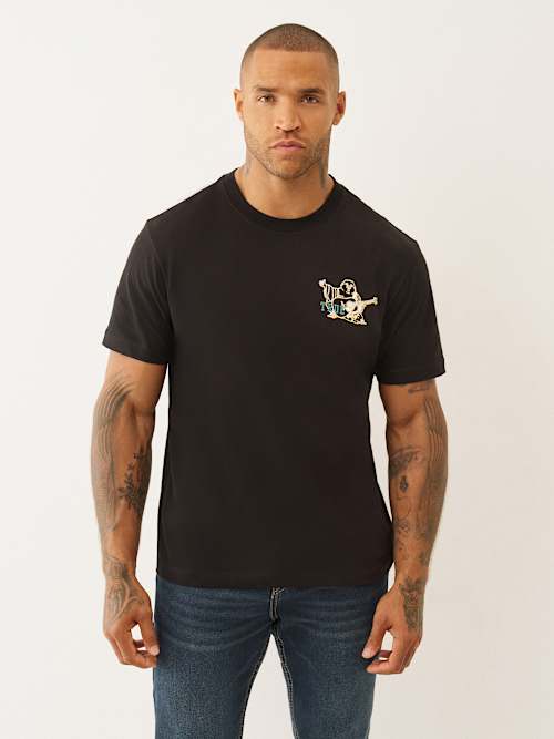 CAMISETA CON LOGOTIPO DE WORLD TOUR DESTEÑIDA