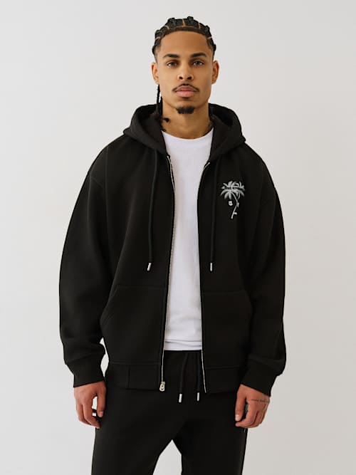 PALM TREE ZIP HOODIE