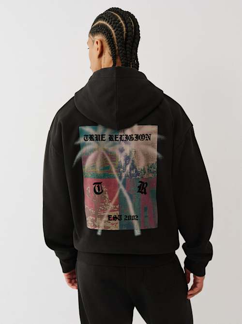 PALM TREE ZIP HOODIE