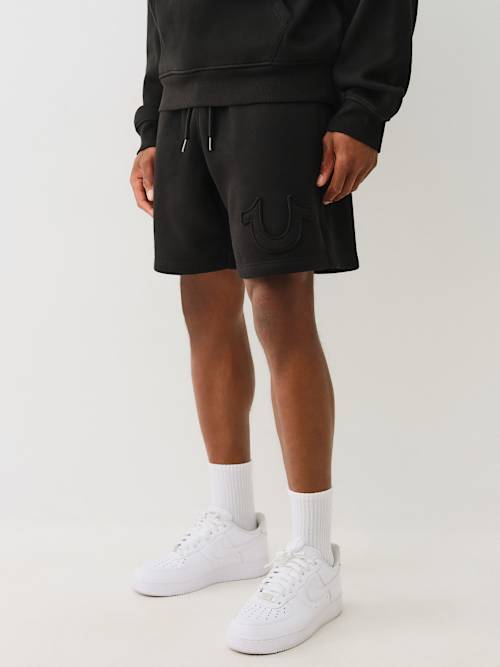 HORSESHOE APPLIQUE SWEAT SHORT