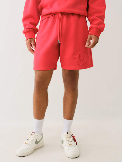 HORSESHOE APPLIQUE SWEAT SHORT