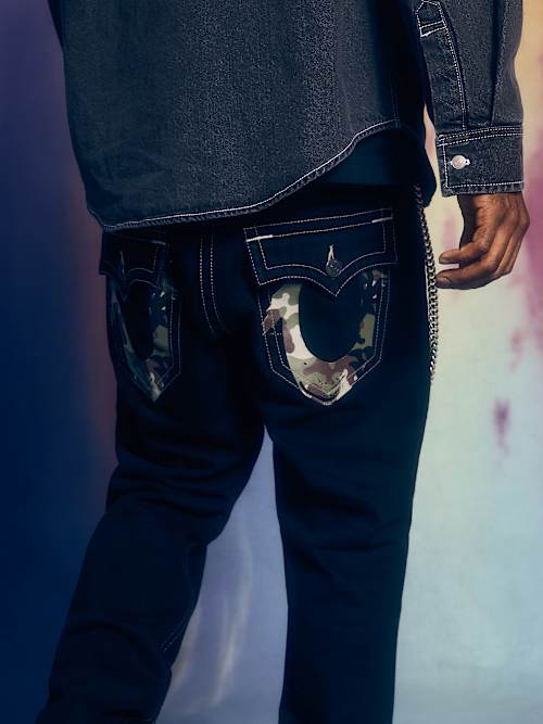 ПРЯМЫЕ ДЖИНСЫ С КАМУФЛЯЖНЫМ КАРМАНОМ RICKY 34"