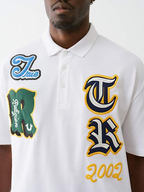 OVERSIZED PATCH POLO SHIRT