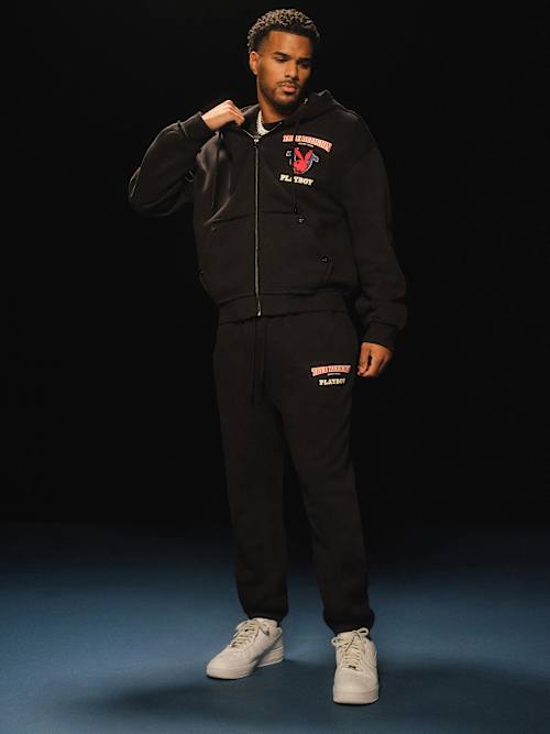 PLAYBOY X TRUE RELIGION ZIP HOODIE