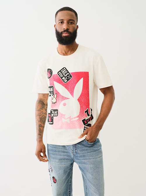 TRUE RELIGION X PLAYBOY PATCH BUNNY TEE