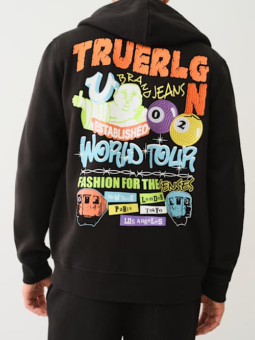 GRAFFITI ZIP HOODIE