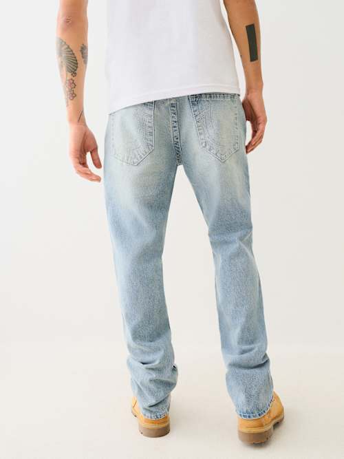 RICKY BIG T PATCHWORK APPLIQUE STRAIGHT JEAN
