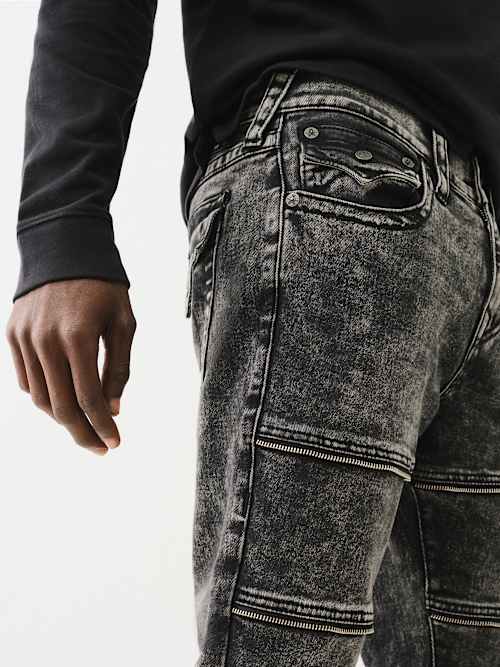 ROCCO STACKED ZIPPER SKINNY JEAN