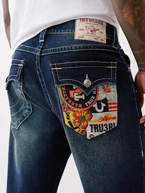 RICKY EMBROIDERED POCKET STRAIGHT JEAN