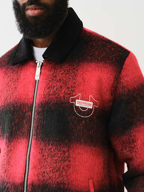 BUFFALO PLAID ZIP JACKET