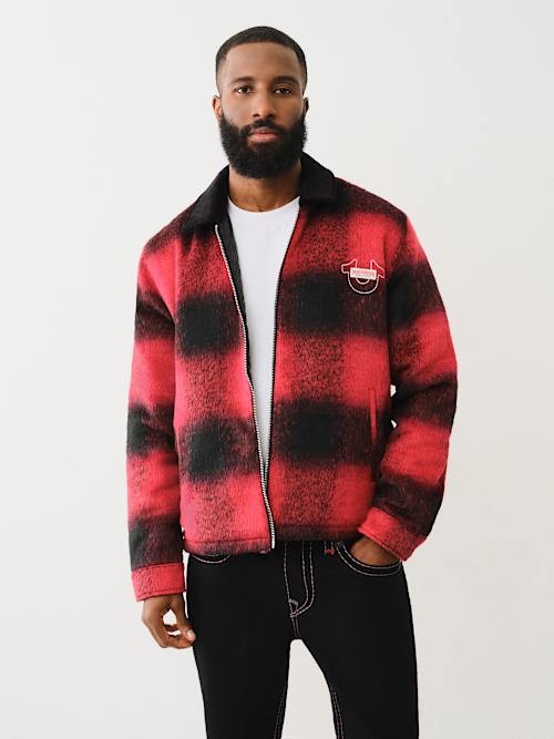 BUFFALO PLAID ZIP JACKET