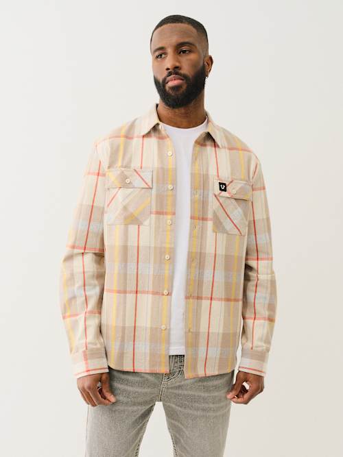 LONG SLEEVE PLAID WORKWEAR SHIRT
