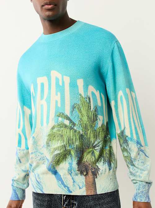 PALM TREE KNIT SWEATER