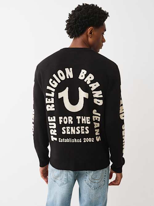 RELAXED LOGO SWEATER
