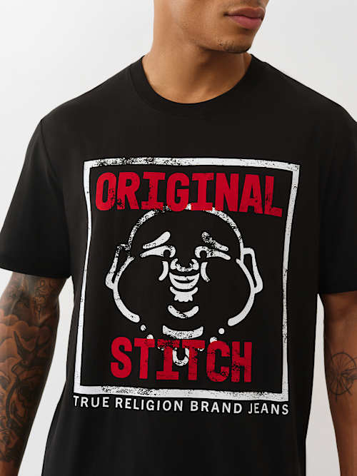 FLOCKED ORIGINAL STITCH TEE