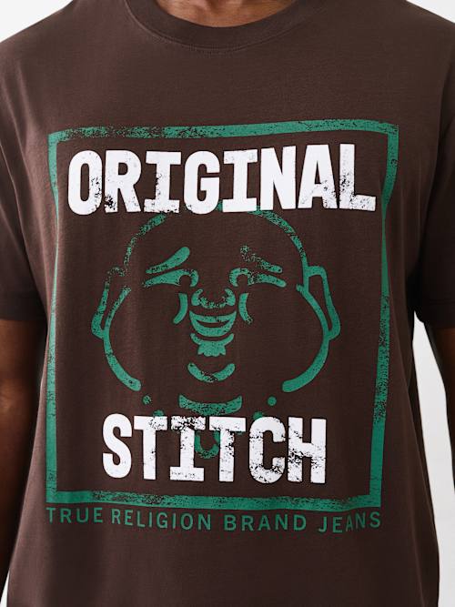 CAMISETA CON COSTURA ORIGINAL FLOCADA