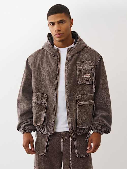 КУРТКА CARPENTER С КРУГЛЫМ ВЫРЕЗОМ И  КАРМАНАМИ