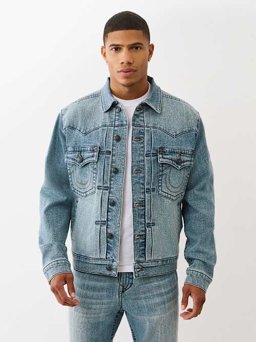 ДЖИНСОВАЯ КУРТКА ОВЕРСАЙЗ В СТИЛЕ ВЕСТЕРН