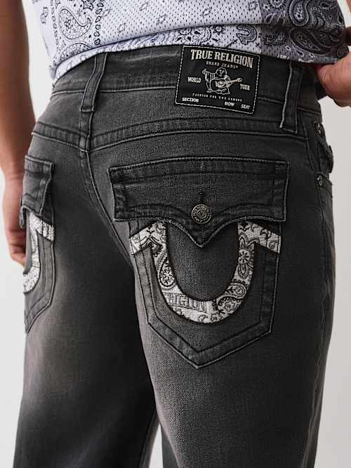 RICKY  BANDANA HORSESHOE STRAIGHT JEAN 34”