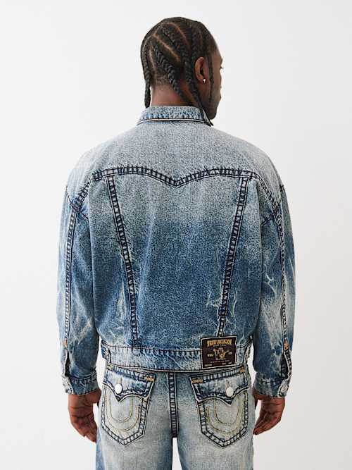 BOXY SUPER T CROPPED DENIM JACKET