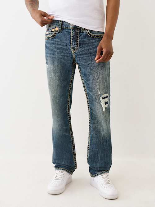 RICKY SUPER T STRAIGHT DISTRESSED JEAN