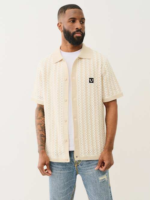 CAMISA TEJIDA A RAYAS