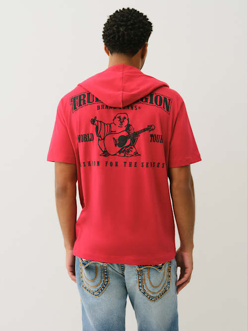 BUDDHA LOGO HOODED HEAVYWEIGHT TEE