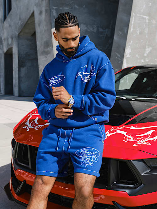 TRUE RELIGION X FORD BIG T SWEAT SHORT