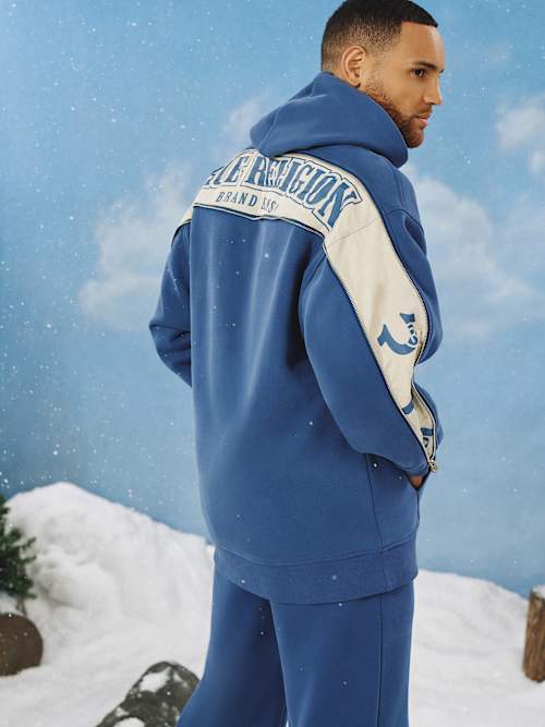 ТОЛСТОВКА С КАПЮШОНОМ НА МОЛНИИ С РУКАВАМИ