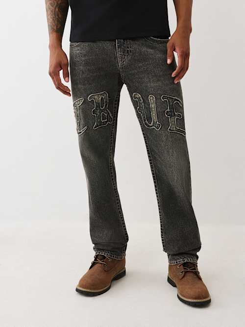 RICKY LOGO APPLIQUÉ STRAIGHT JEAN