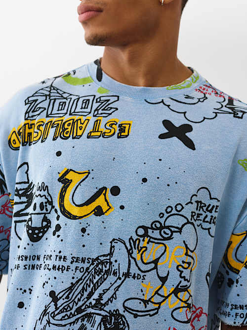 BOXY GRAFFITI GRAPHIC TEE