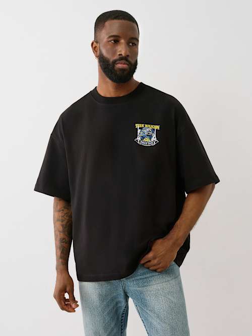 CAMISETA DE GLOBO DE MEZCLILLA GRUESA