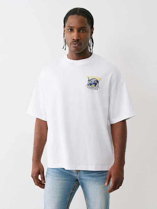 HEAVYWEIGHT DENIM GLOBE TEE