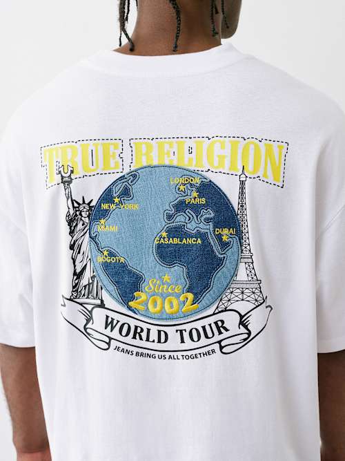 HEAVYWEIGHT DENIM GLOBE TEE