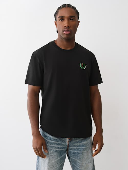 ANIMAL PRINT HORSESHOE TEE