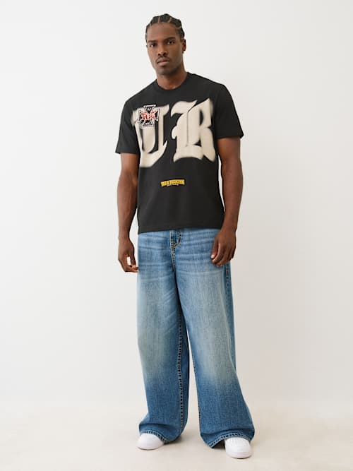 HEAVYWEIGHT TRUE BIKER LOGO TEE 
