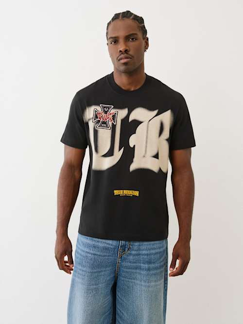 HEAVYWEIGHT TRUE BIKER LOGO TEE 