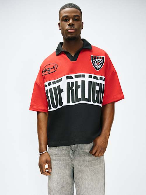 РУБАШКА ПОЛО ИЗ ДЖЕРСИ ОВЕРСАЙЗ