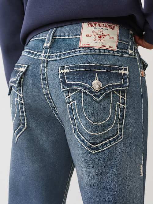 ПРЯМАЯ ДЖИНСОВАЯ ФУТБОЛКА ИЗ ФЛИСА С ПРИНТОМ RICKY SUPER T 34"