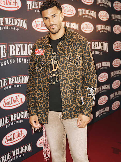 ФЛАНЕЛЬ TRUE RELIGION X VON С ГОЛЛАНДСКИМ ЛЕОПАРДОВЫМ ПРИНТОМ