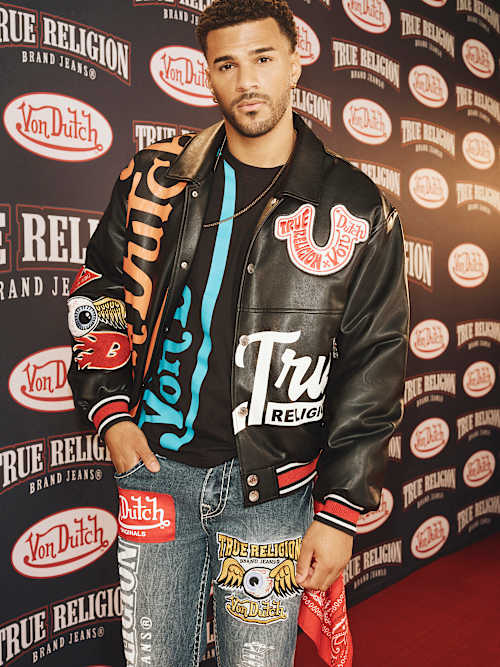 ШКОЛЬНАЯ КУРТКА TRUE RELIGION X VON DUTCH В СТИЛЕ РЕТРО