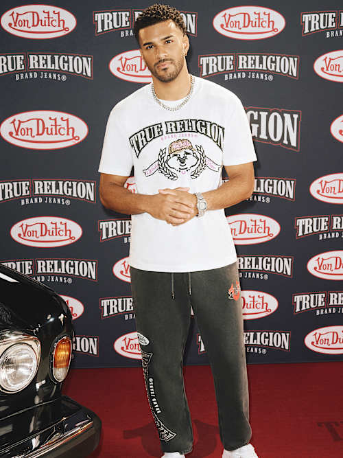 ФУТБОЛКА С ЛОГОТИПОМ TRUE RELIGION X VON DUTCH CRYSTAL